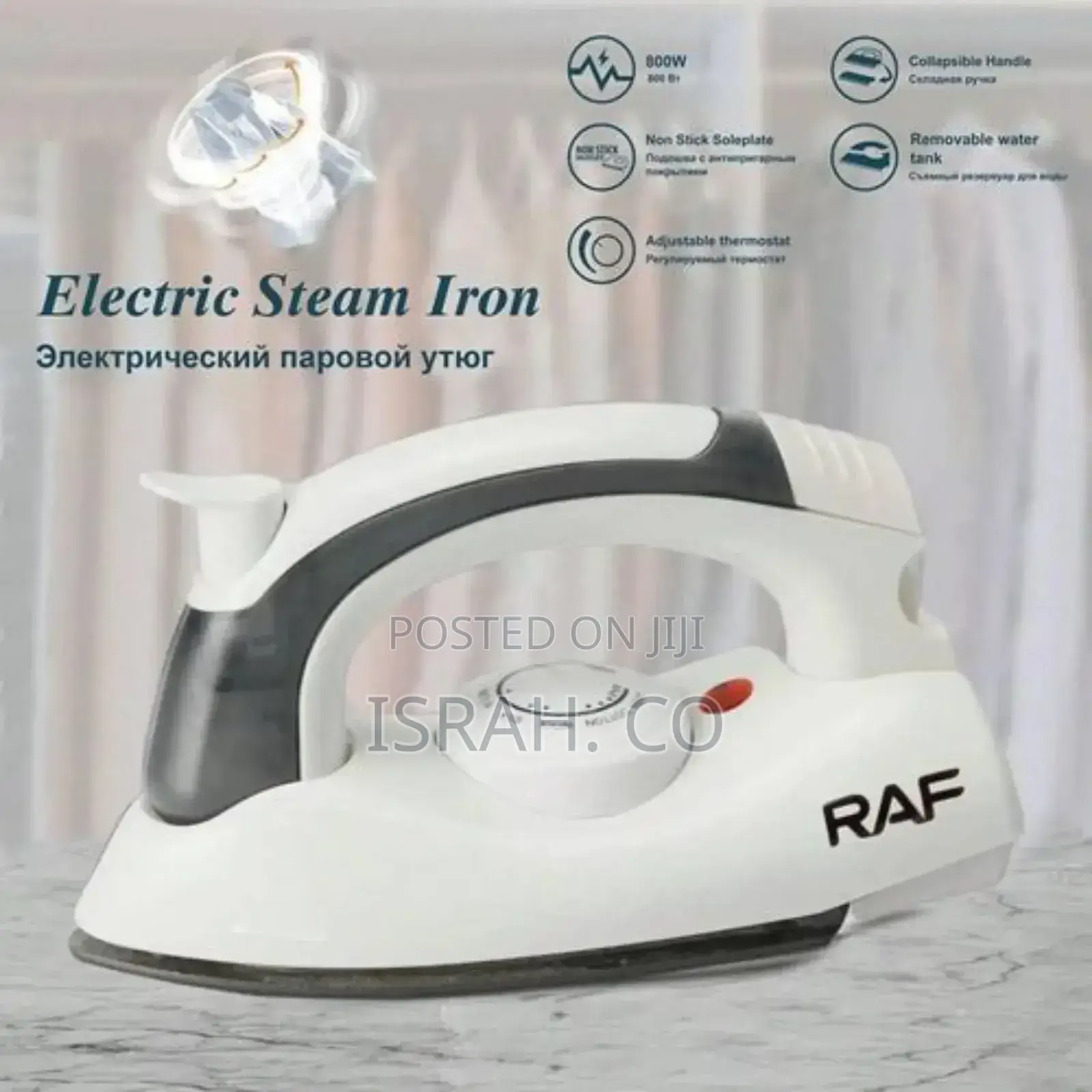 RAF Mini Travel Steam Iron Handheld Clothes Steamer 800W