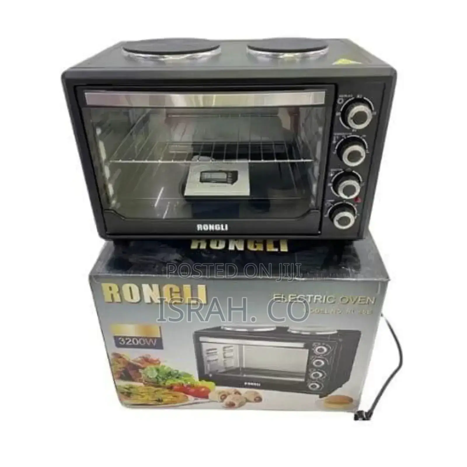 48 Litres Electric Grill Ovencooker With 2 Hot Plates-
