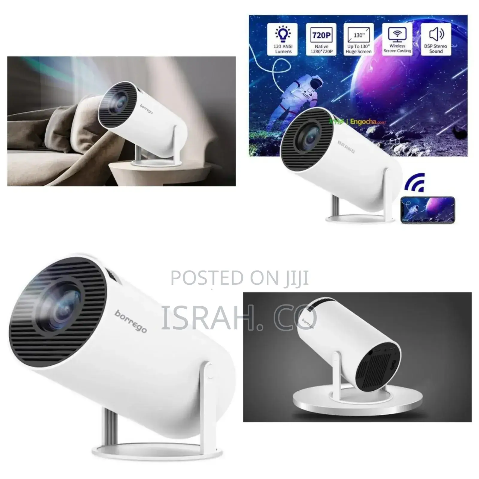 2 Full Hd Projector Wifi+Android Spotlight Mini Hd Projector