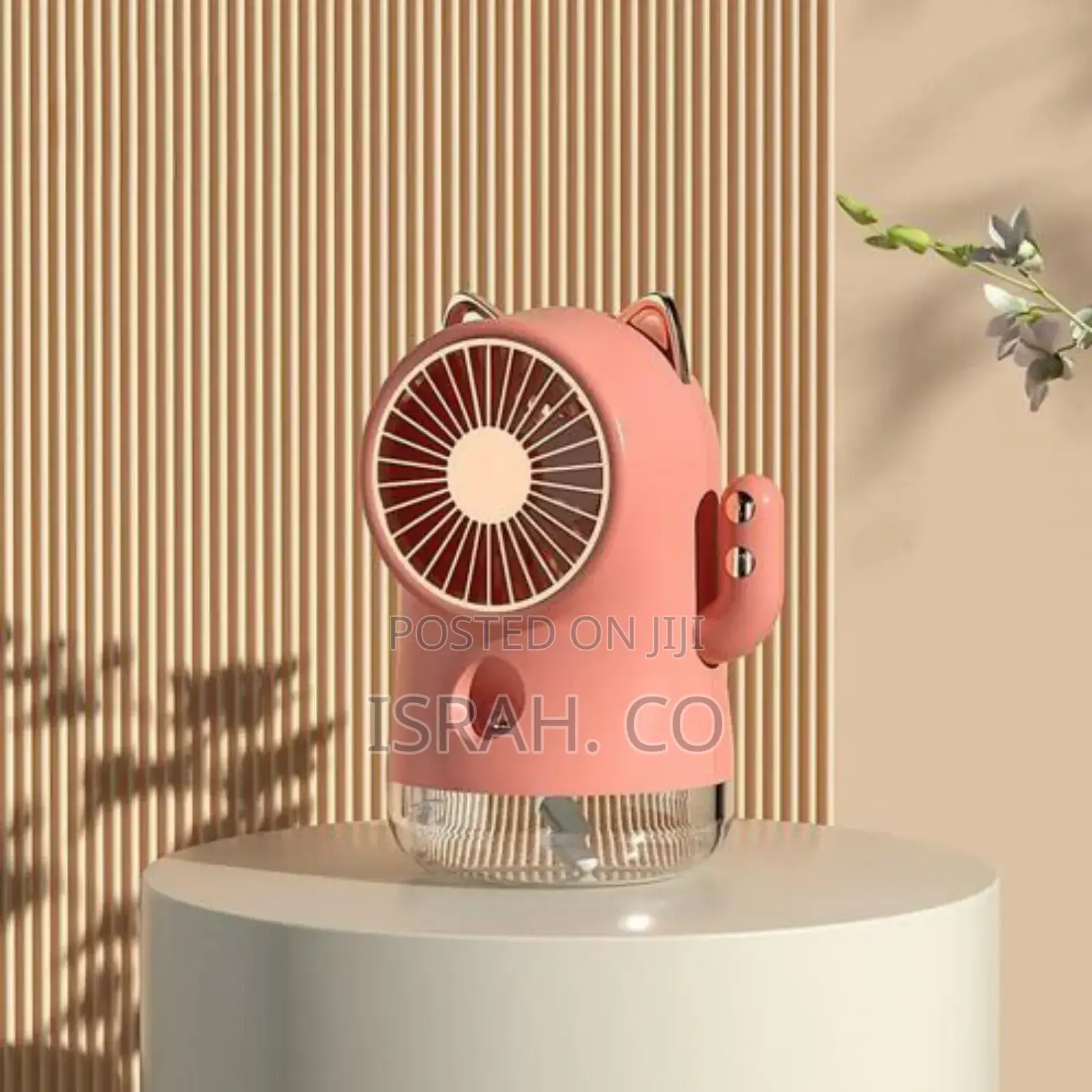 Usb Rechargeable Pussycat Water Ice Mist Spray Fan Misting