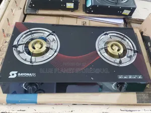 SAYONA Double Gas Burners/Stoves \\ Ceramic Glass \\ SB-208.