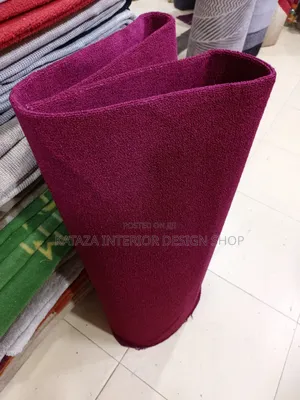 Office Maroon Woolen Carpet