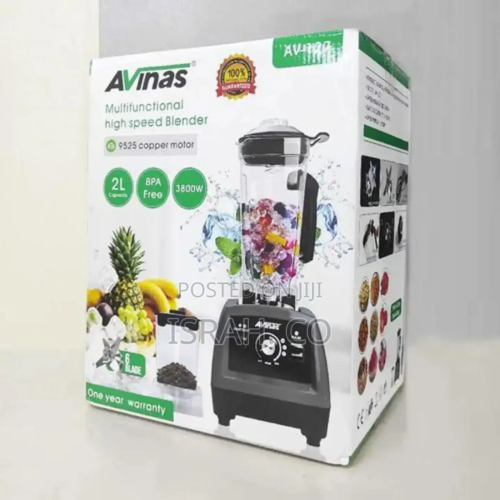 AVINAS Commercial High Speed Electric Blender for Smoothies