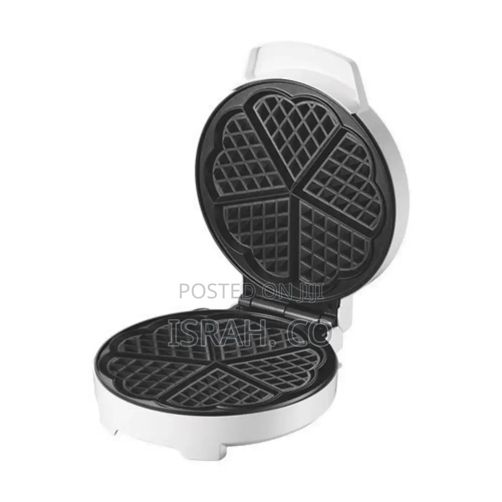 DSP Waffle Maker With Mini Heart-Shaped Waffles Grill -White
