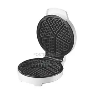 DSP Waffle Maker With Mini Heart-Shaped Waffles Grill -White