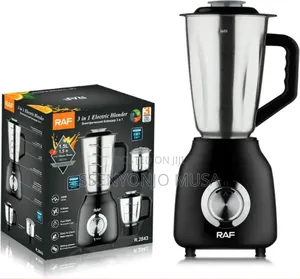 Raf Blender 1.5l With Metallic Jar Multifunction 3-in-1 R.2843 | 350w