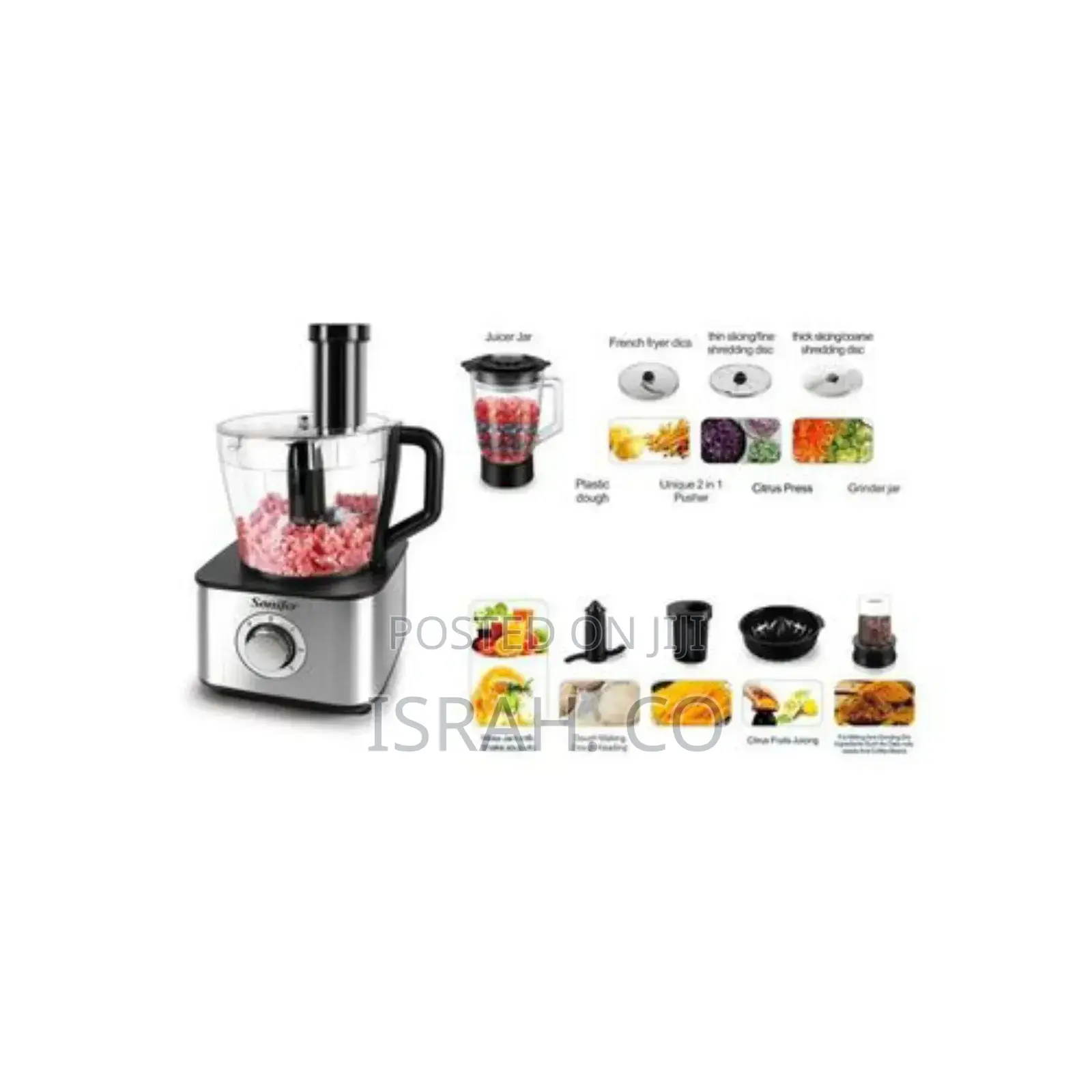 Sonifer 4 in 1 Food Processor Vegetable Chopper