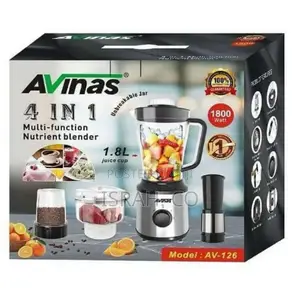 AVINAS 4 IN 1 Blender Grinder Food Processor Chopper