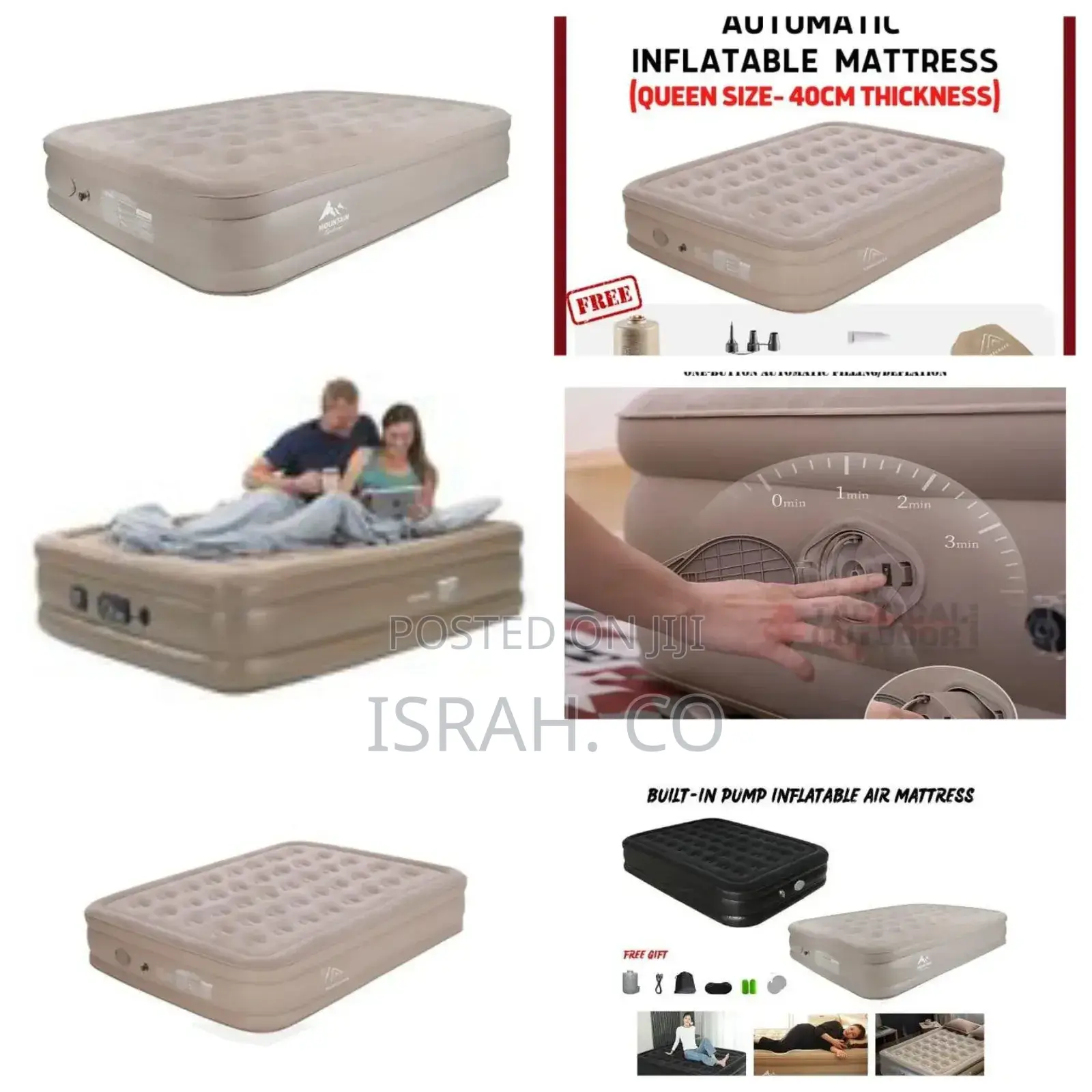 Brown Inflatable Mattress