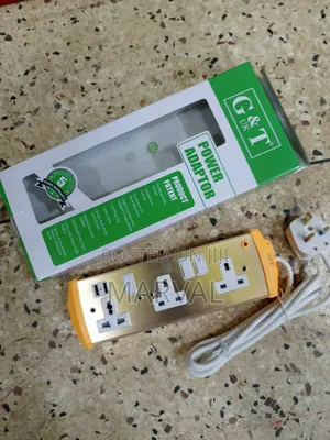 G T 3-Way Power Extension With 2 Charging Ports