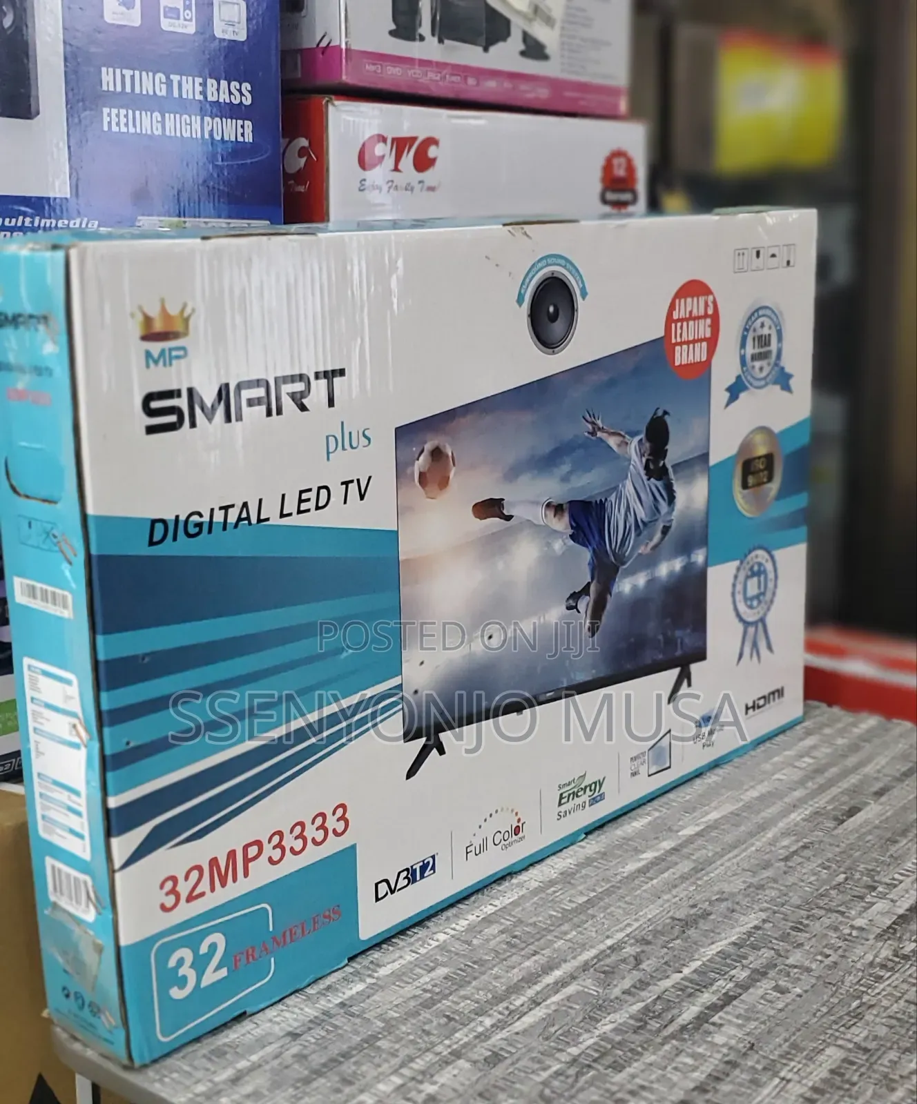 Smart Plus 32" Digital LED TV | 32mp3333, DVB-T2, Full Hd-