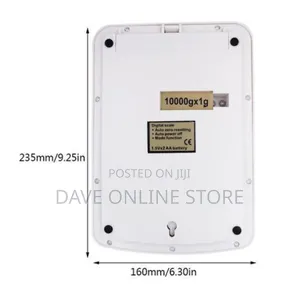 10kg Digital Kitchen Weighing Scale / Balance - White