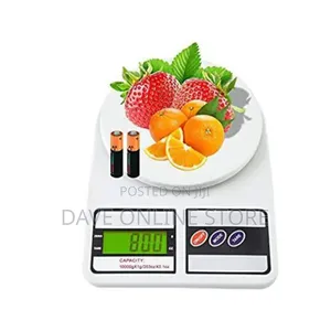 Sf400 Digital Kitchen Weighing Scale With Light - White