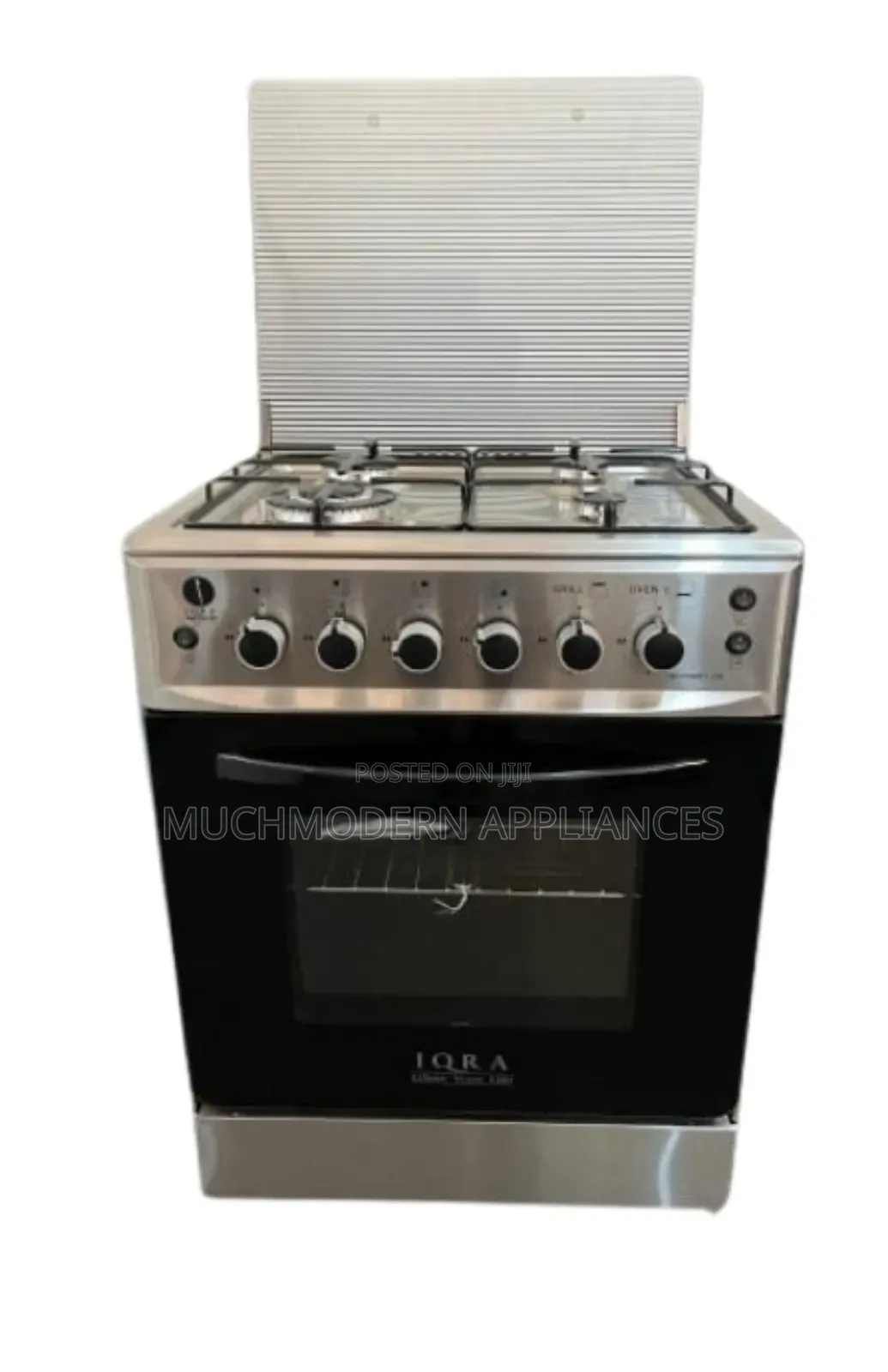 IQRA 60x60cm Cooker; 4 Gas With Gas Oveniq-Fc6601ss