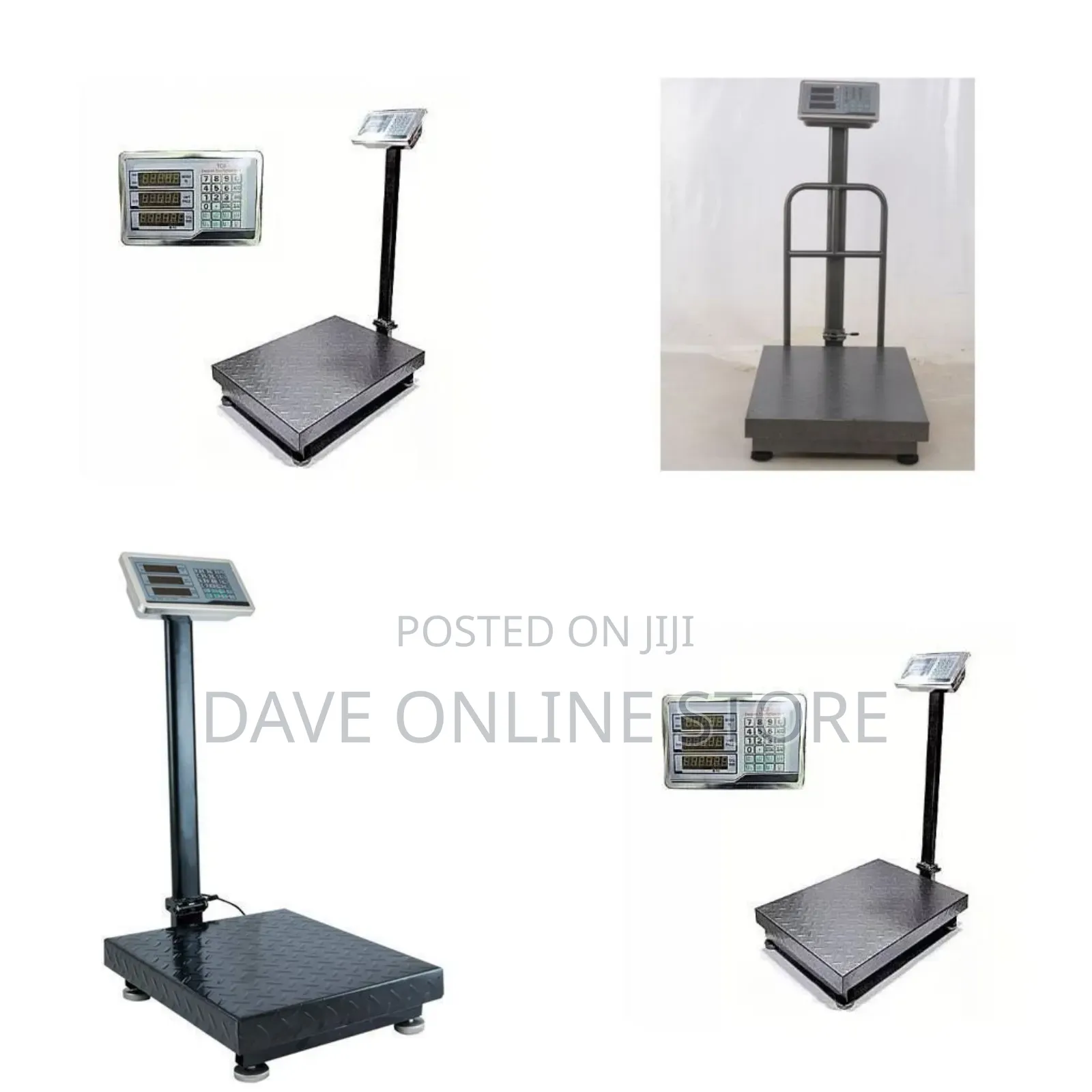 180kg TCS Platform Digital Weighing Scale - Black