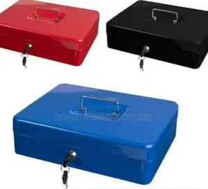 Safe Cash Box Money Bank - Red,Blue And Black