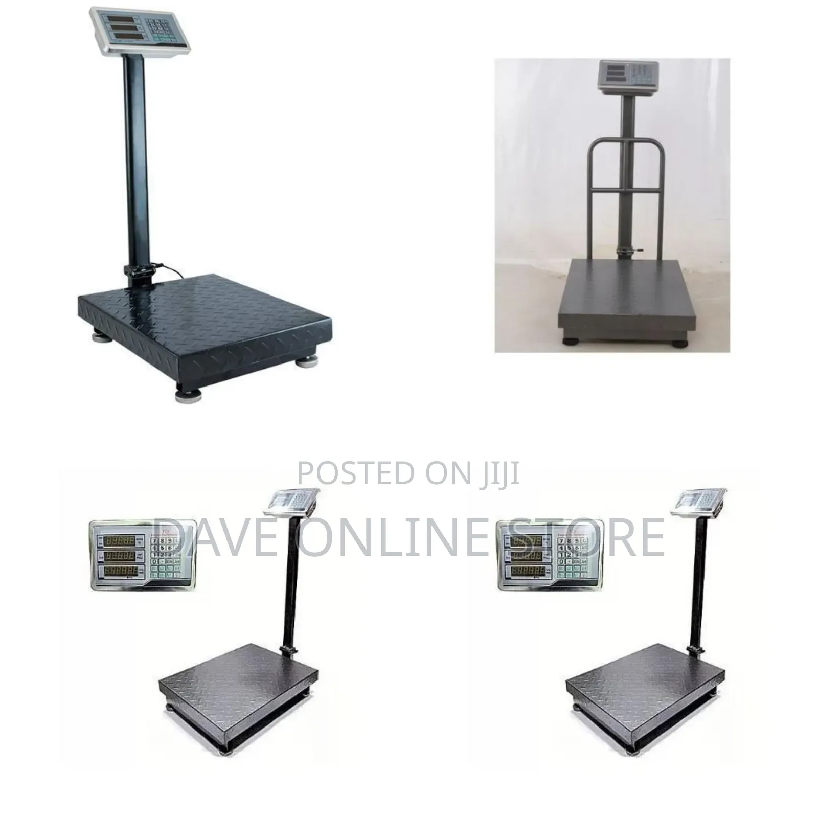 200kg TCS Platform Digital Weighing Scale - Black