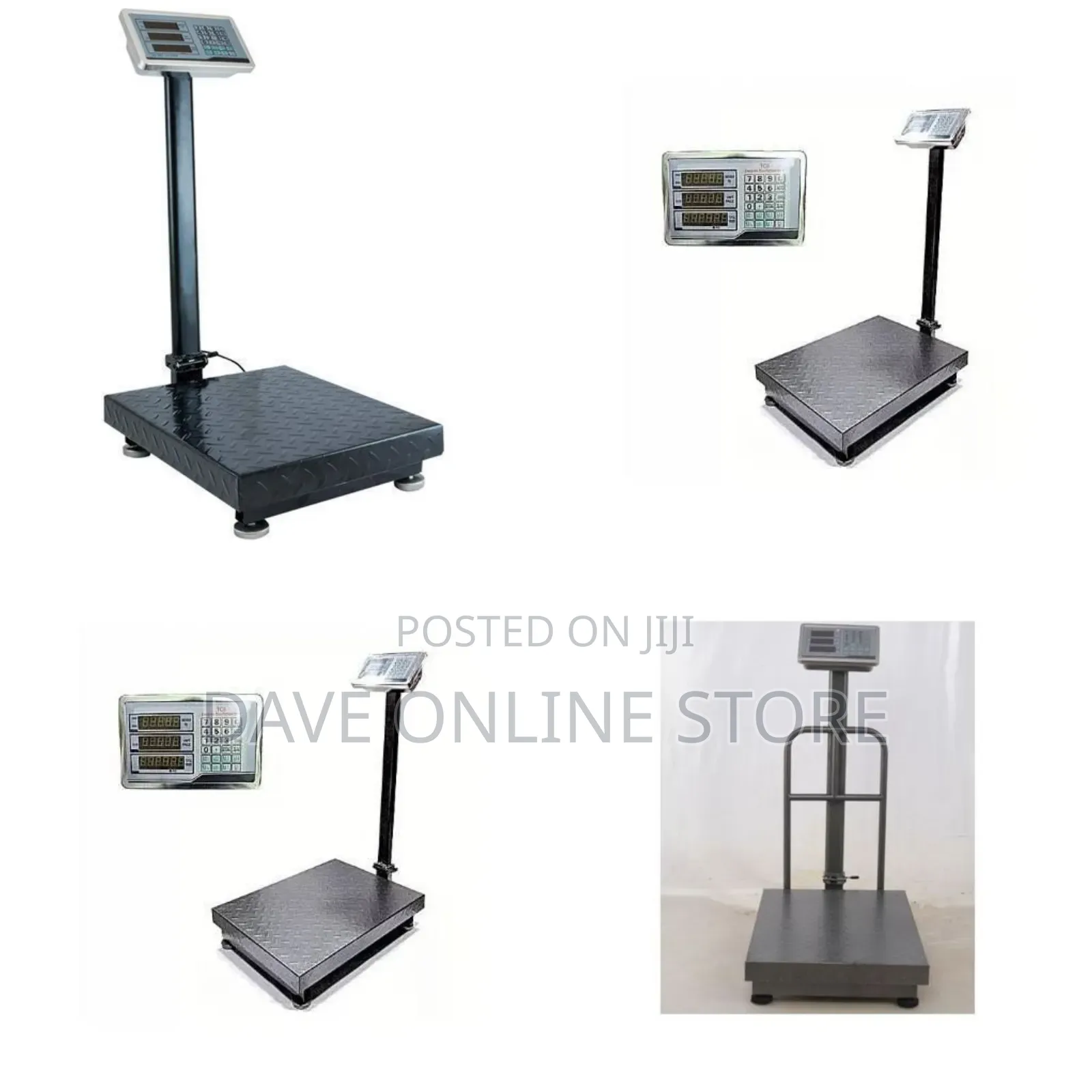 300kg TCS Platform Digital Weighing Scale - Black