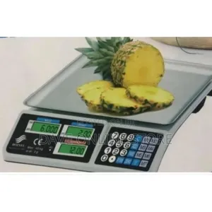 Rechargeable Digital Weighing Scale of 30kgs-Silver