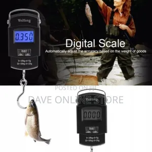 Crane 50kgs Weighing Scale With Clear Digital Screen-Black