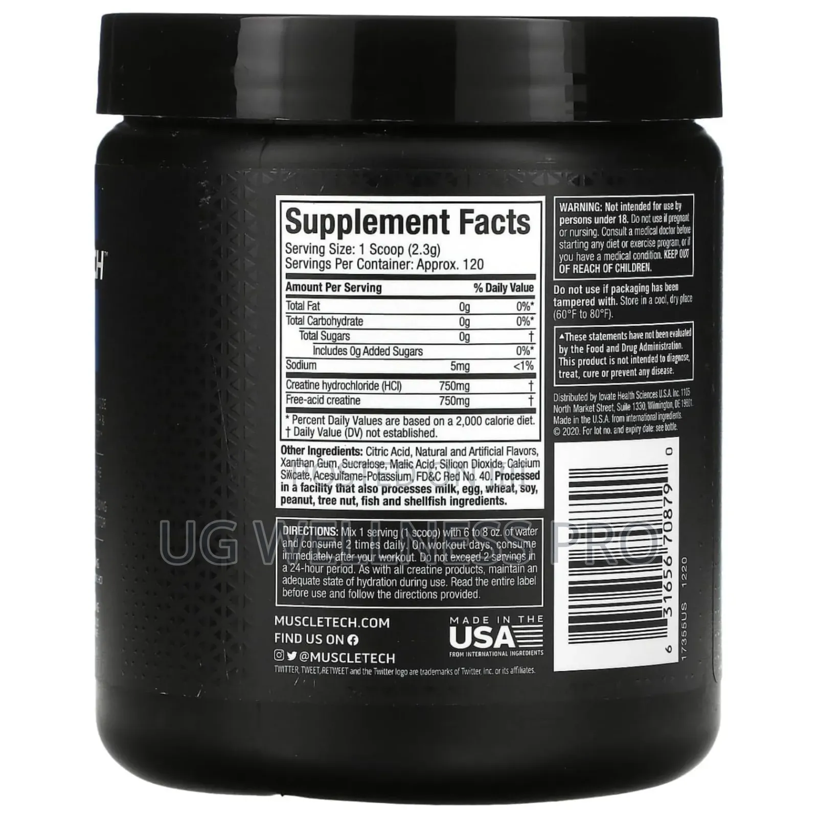 Cell-Tech Creactor - Creatine HCL Fruit Punch 120 Ser