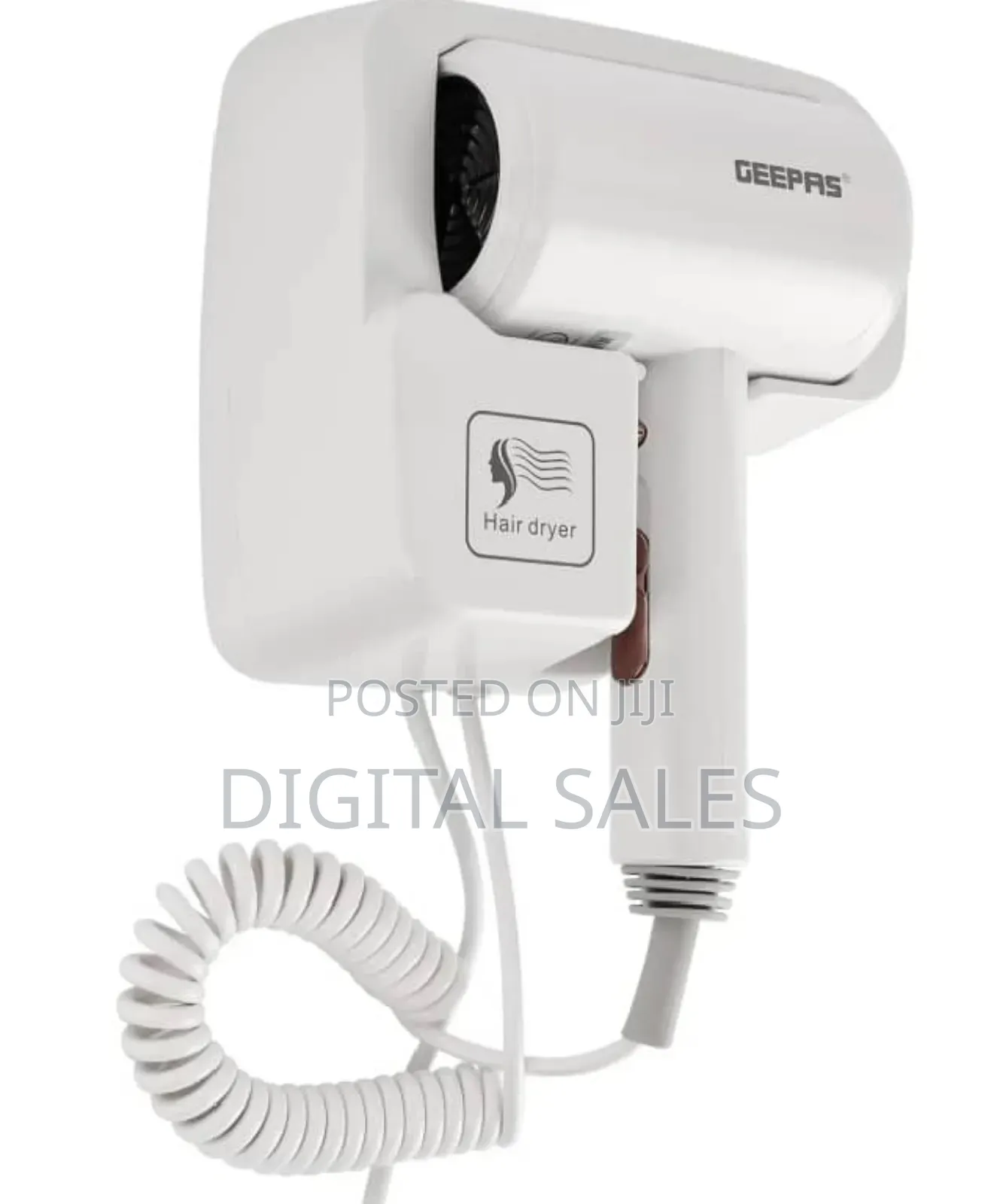 Geepas Wall Mounted Hair Drier.