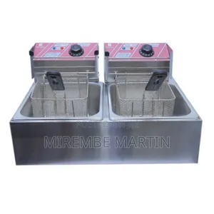 Hoffmans Electric Deep Fryer Double, 12l- Stainless Steel
