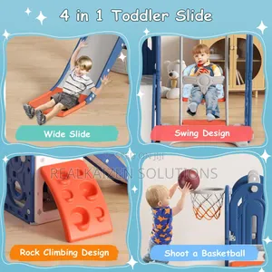 Multifunctional Children Playset With Climb| Slide and Swing