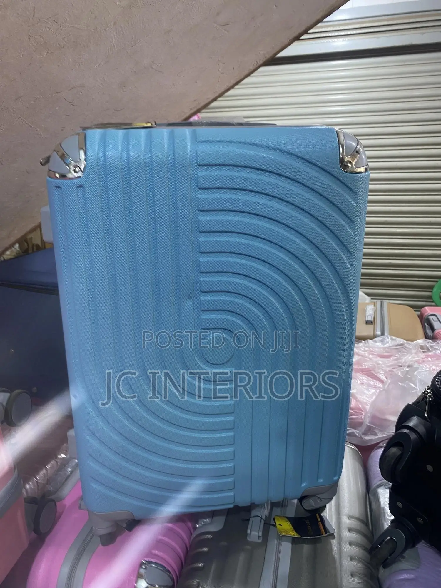 Plastic Suit Cases - Blue