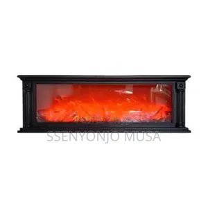 Ggico Portable Tabletop Led Fireplace | Realistic Log Wood-