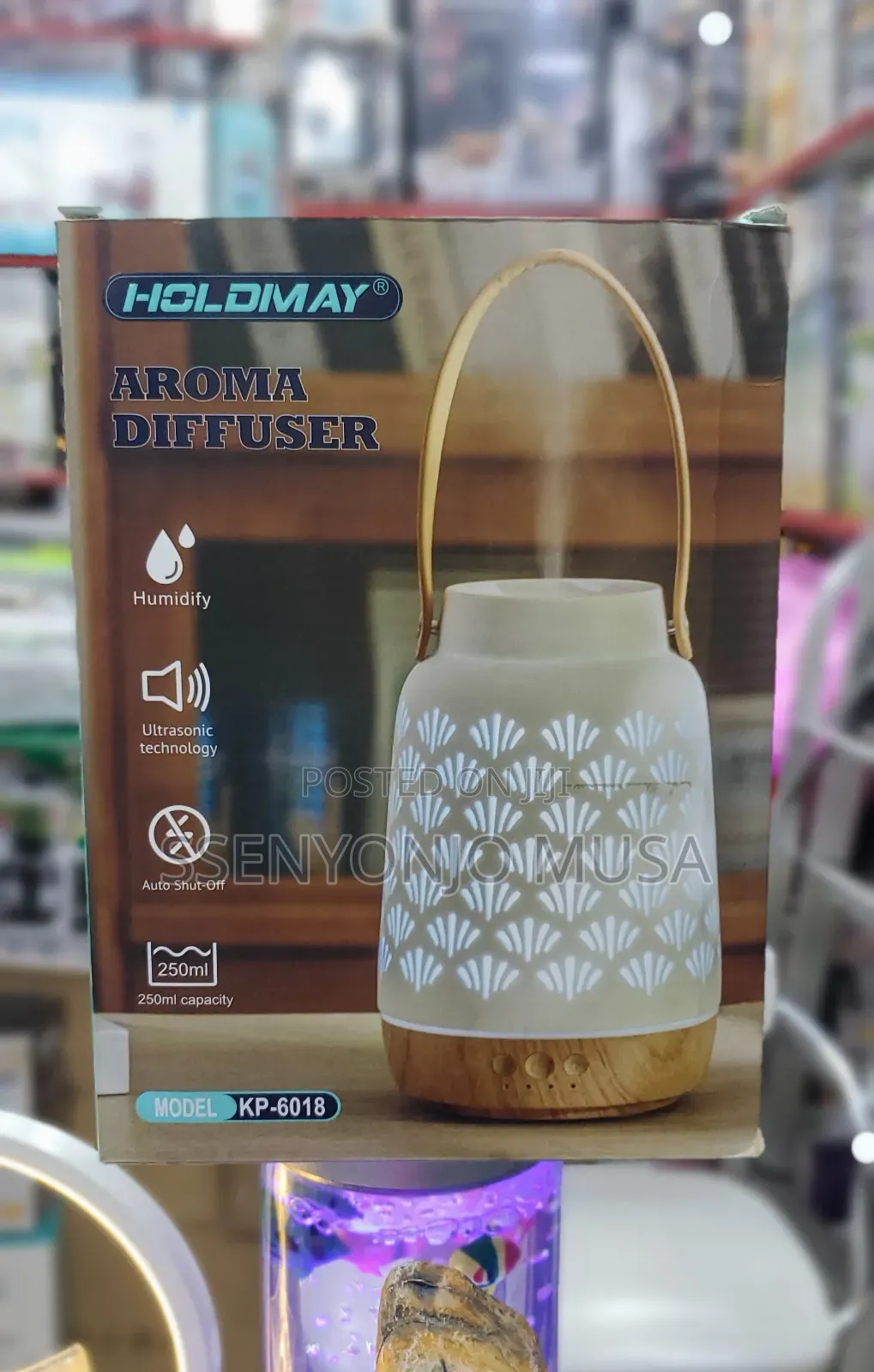 Smart Essential Oil Diffuser | Wifi Prague Wood Ceramic-