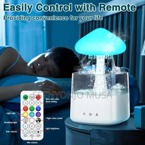 Rainy Night Humidifier Diffuser | Soothing Rain Sounds, 7-