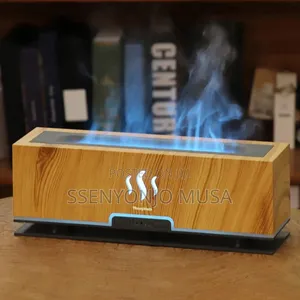 Flame Aromatherapy Diffuser | 2-Color Flame Lights, 4-Timer-