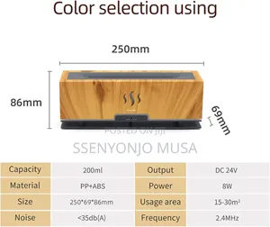 Flame Aromatherapy Diffuser | 2-Color Flame Lights, 4-Timer-