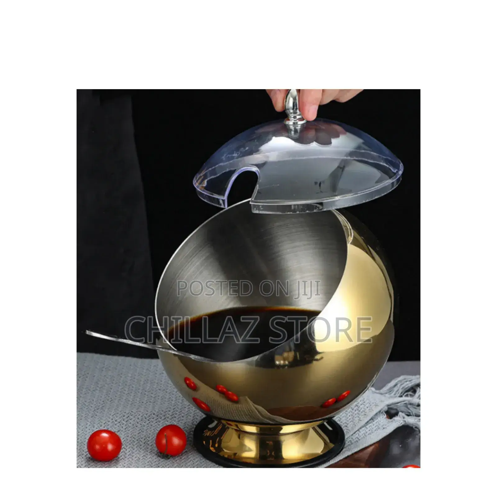 Stainless Steel Sloping Bowl.