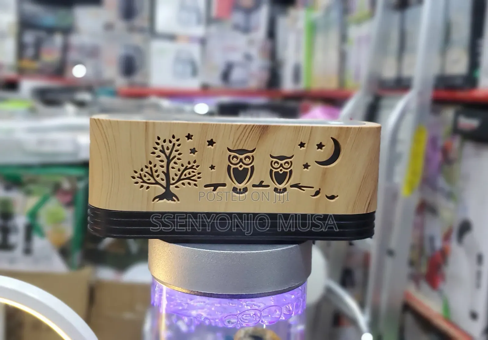 Flame Aroma Diffuser | 100ML Rectangle Box, LED Light, Cool-