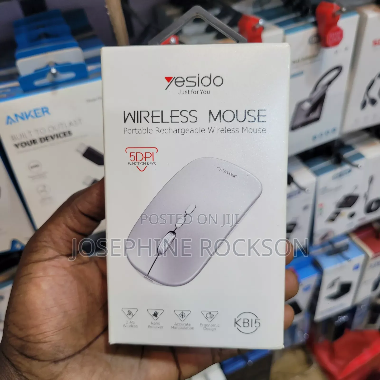 Portable Rechargeable Wireless Mouse