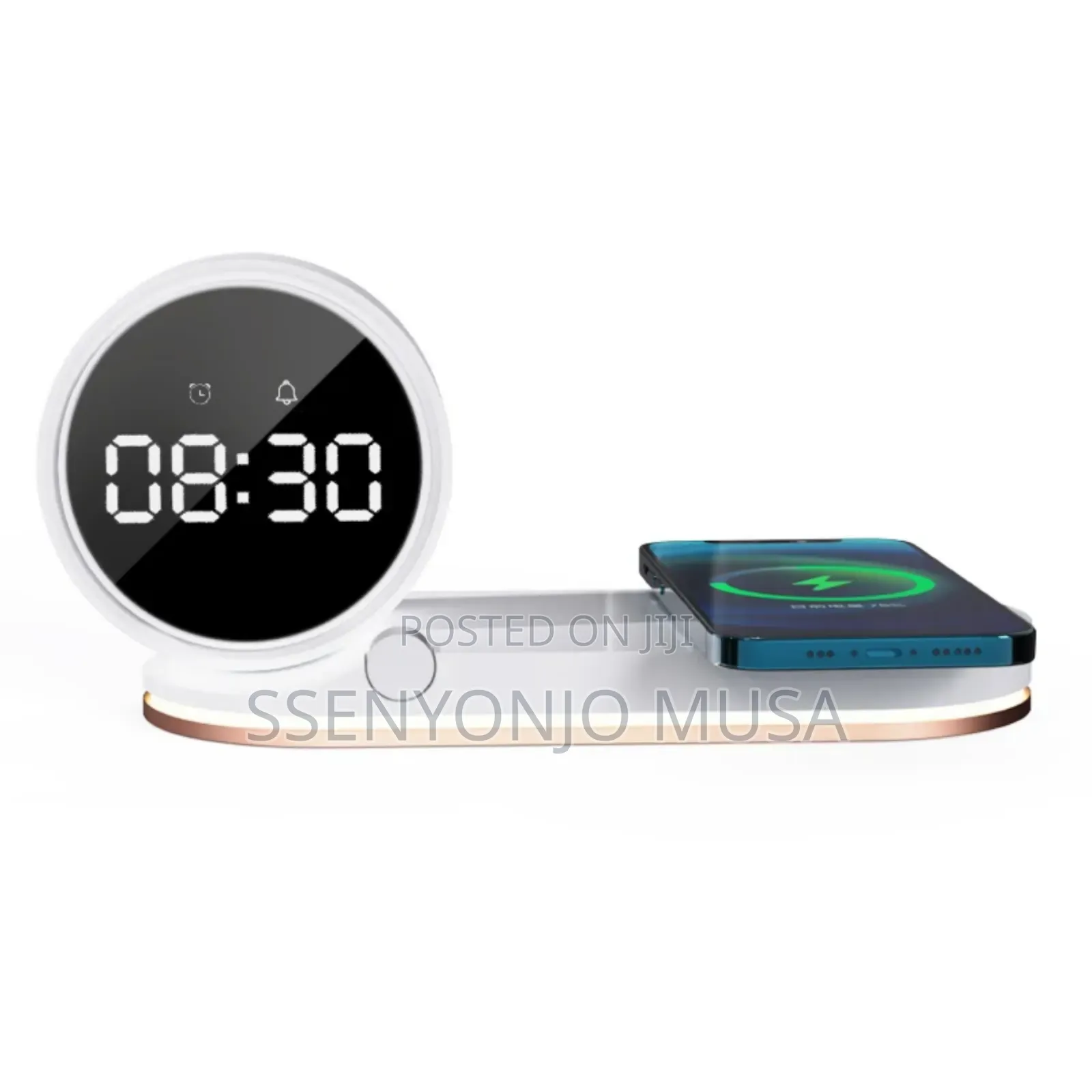 Wireless Charger Pad Stand | 15w Fast Charging Station Led