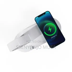 Wireless Charger Pad Stand | 15w Fast Charging Station Led