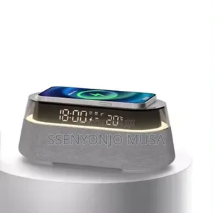 6-in-1 Wireless Charging Station |Fm Radio, Bluetooth Speake