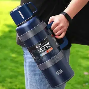 Vacuum Travel Pot Blue