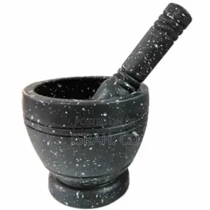 Spice Grinding Granite Mortar and Pestle-Black