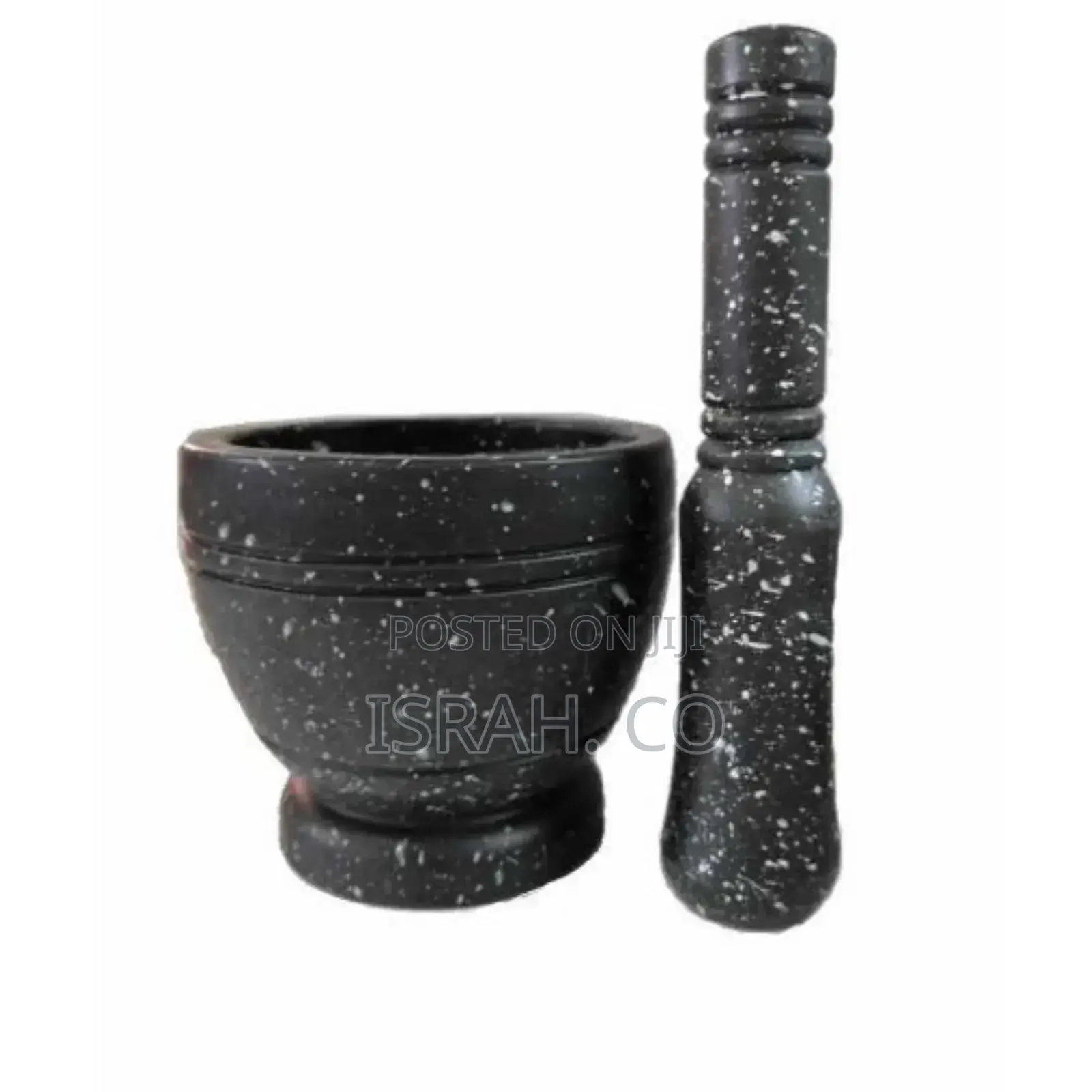 Spice Grinding Granite Mortar and Pestle-Black