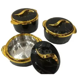 3pc Set 1.5/2/2.5 L Food Warmer Thermal Insulation Hot Pot