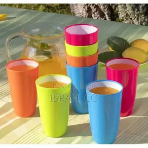 12 Pieces of Plastic Water Juice Tumblers Cups Mugs