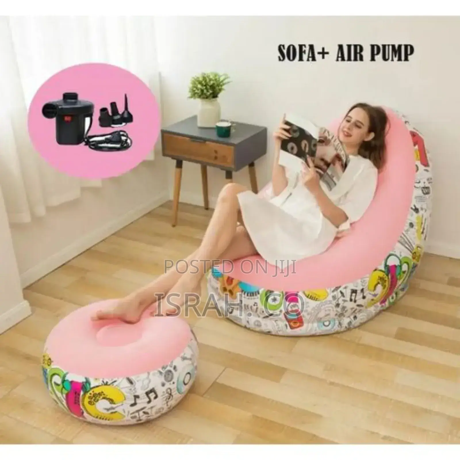 Pink Sofa Inflatable Set Pink