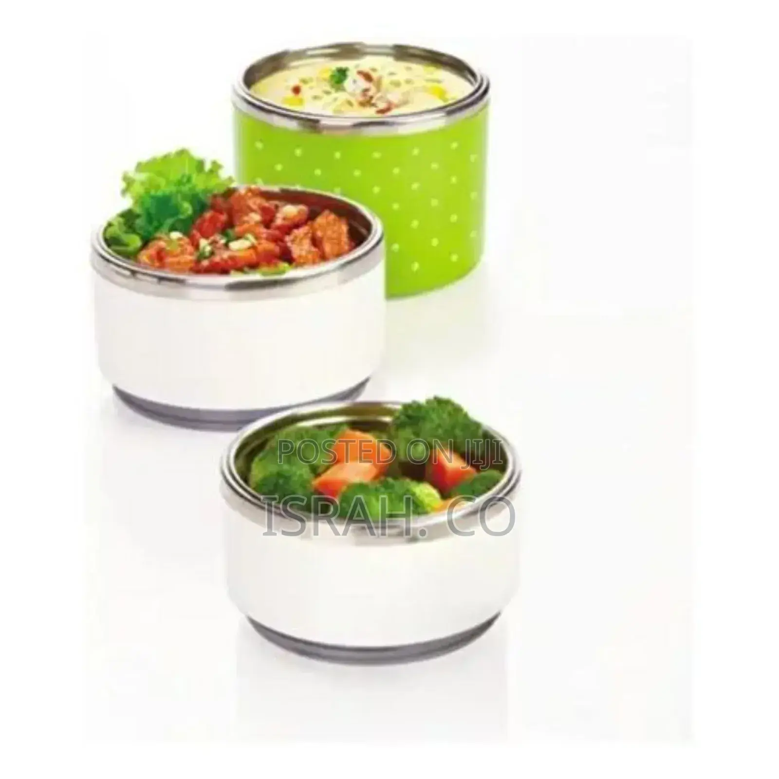 3 Layer Steel Food Insulated Lunch Box Container Tiffin-