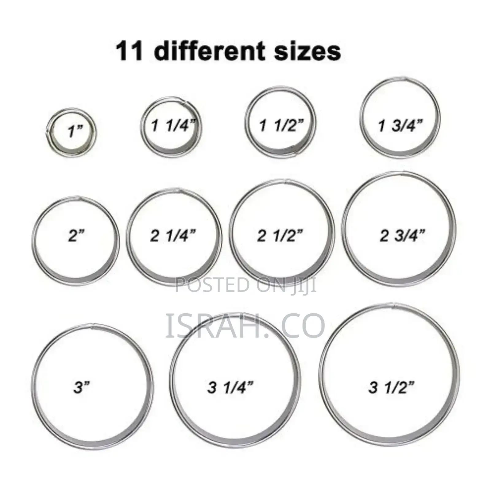 11 Pieces Metal Cookie Cutter Set, Round Stainless Steel