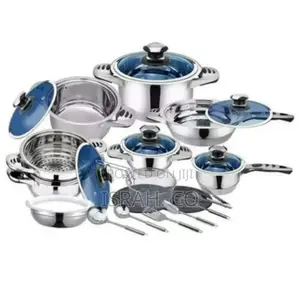 24 Piece Stainless Steel Saucepans/Cookware