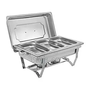 9.5liters Steel Triple Serving/Chafing Dish Food Warmer